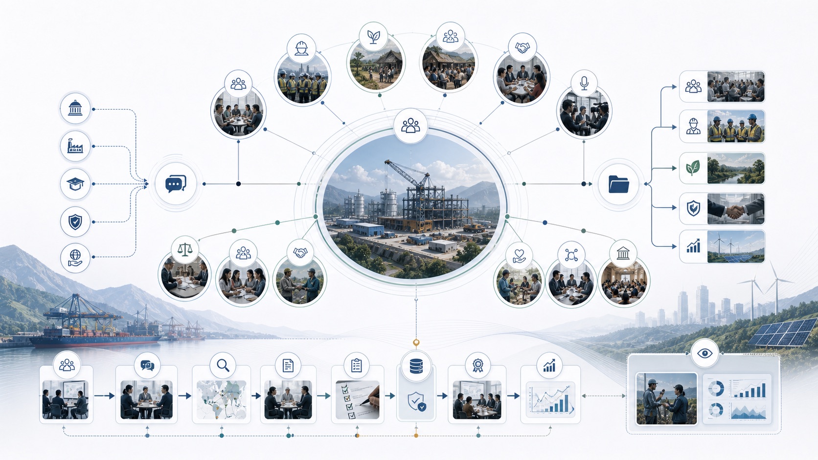 Project region stakeholder engagement system map